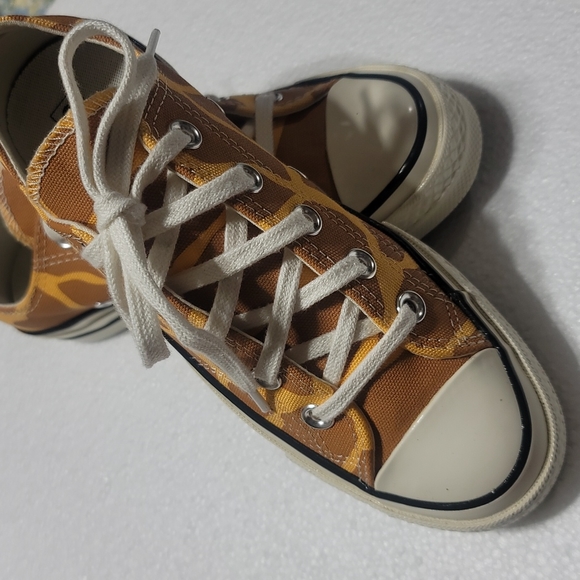 CONVERSE CHUCK TAYLOR 70's OX SNEAKERS GIRAFFE PRINT BROWN ARCHIVE CASUAL SHOE 5 - Picture 12 of 12